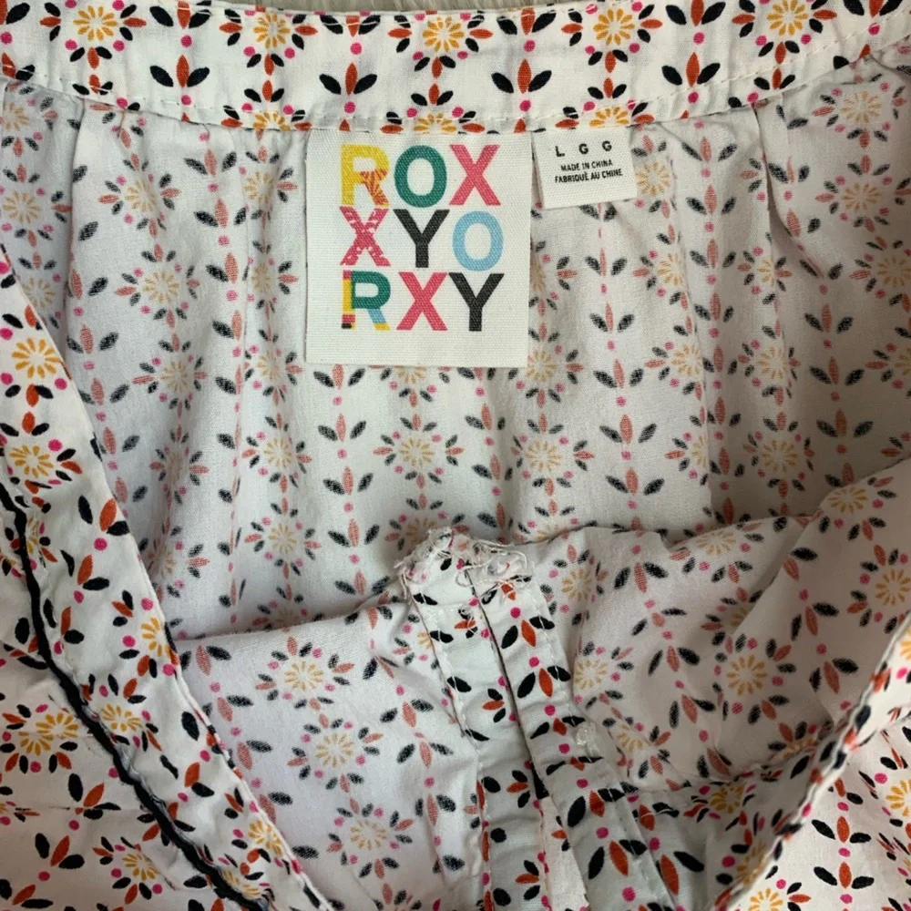 Floral Print Women's Top Vintage Roxy - Picture 9 of 12